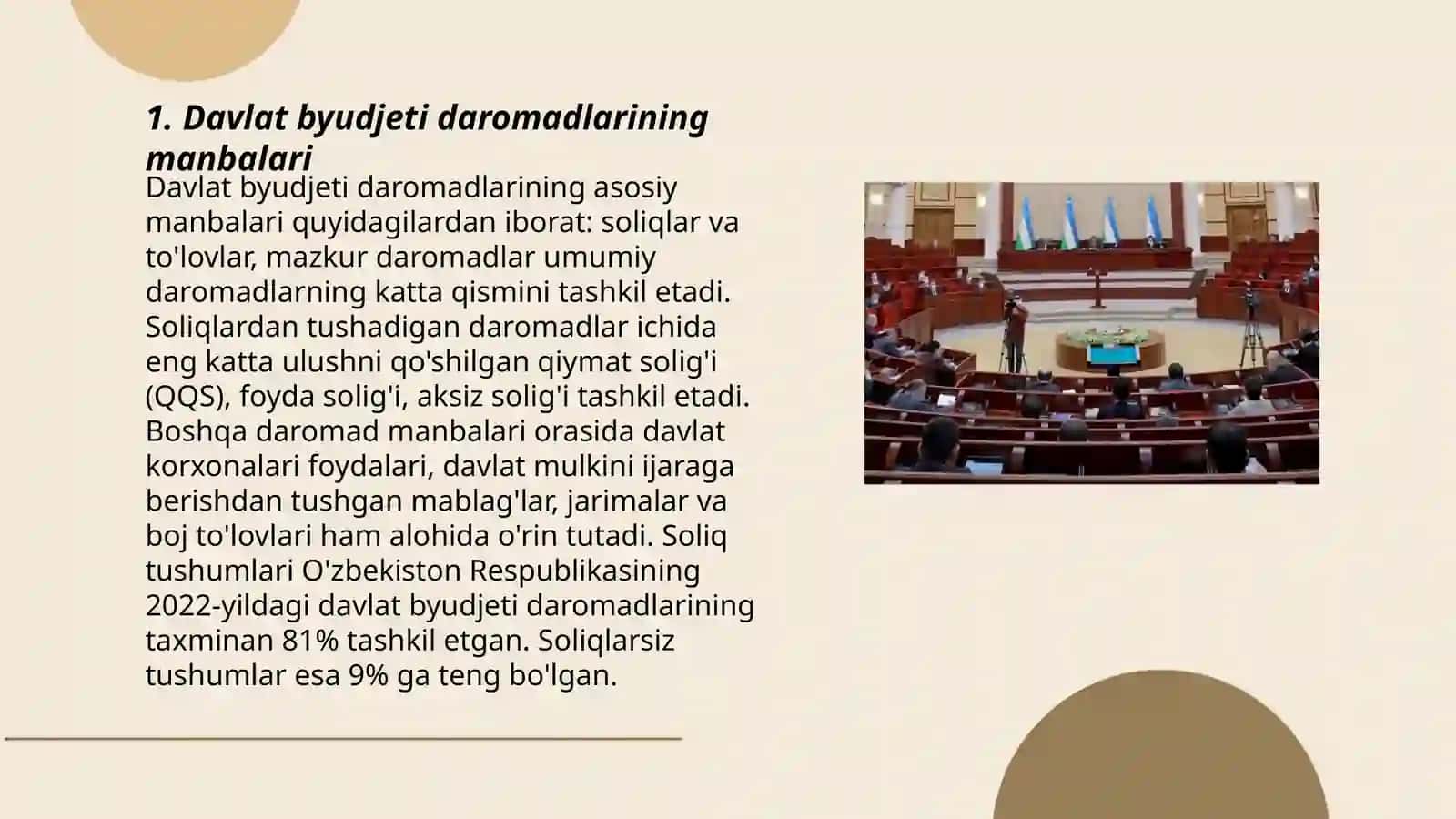 Davlat byudjeti daromadlari va uni shakillantirish 3