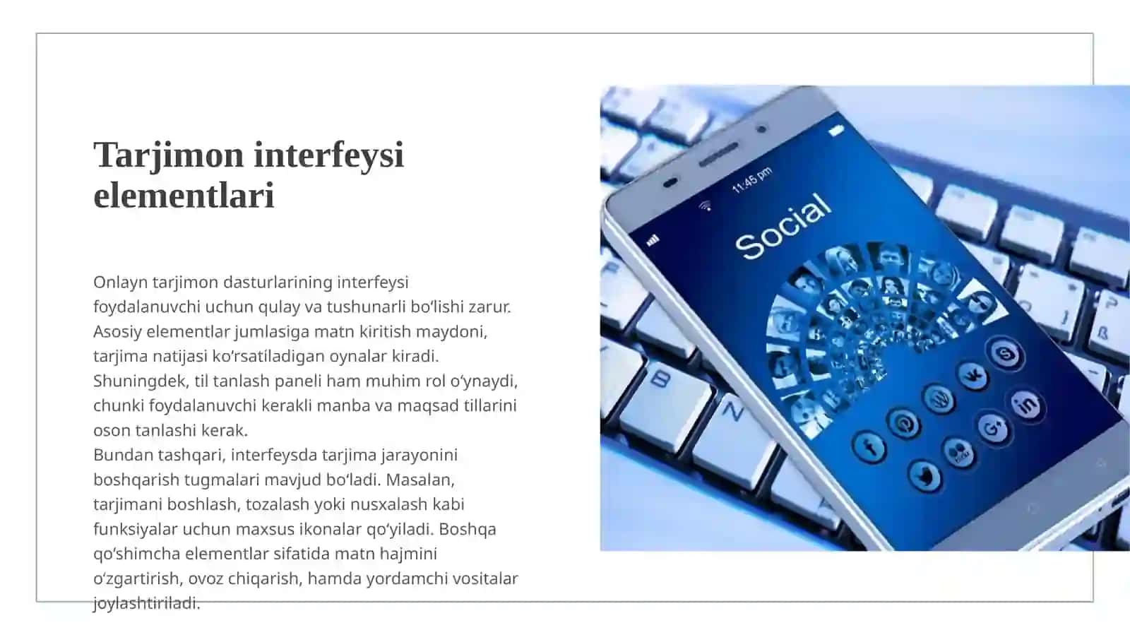 Onlayn tarjimon dastur interfeysi va ular bilan ishlash 3