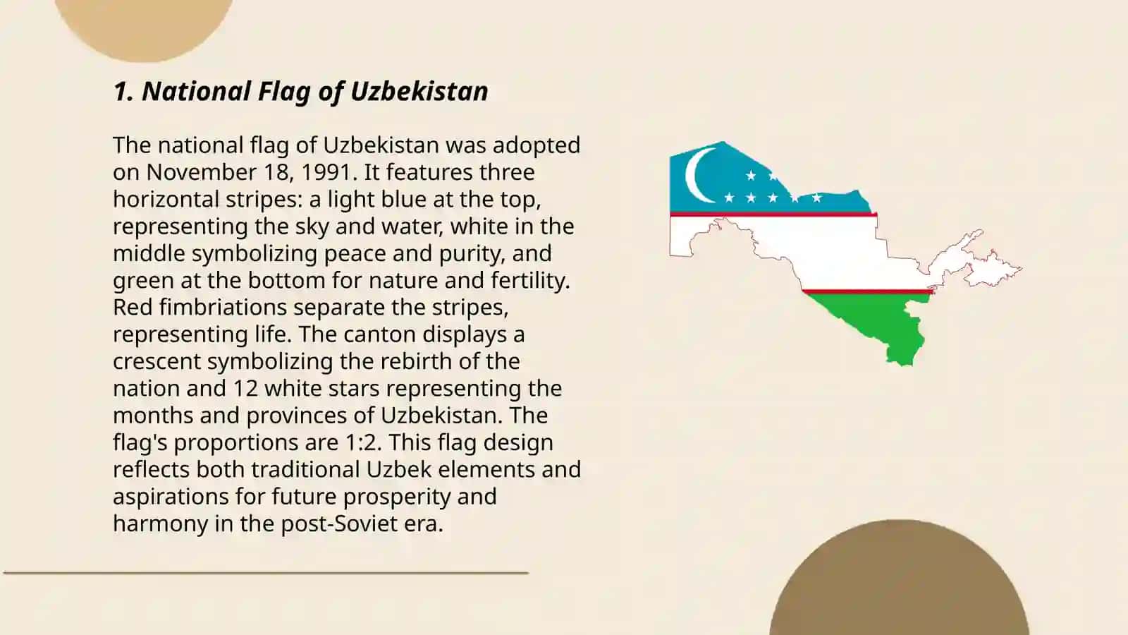 National Flag of Uzbekistan 3