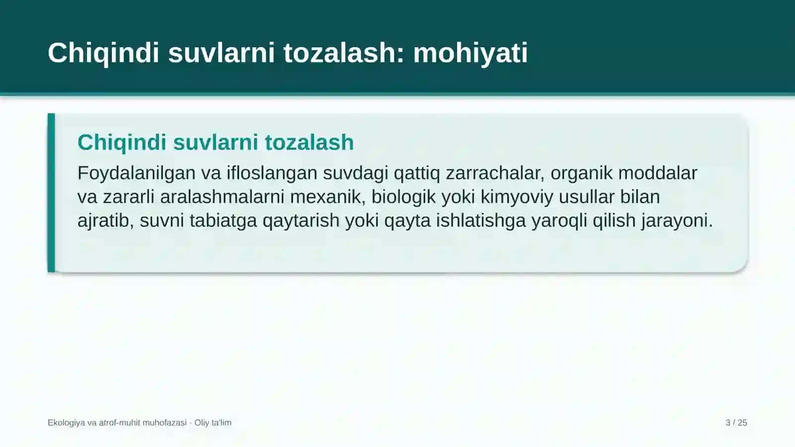 alkogolsiz ichimliklar ishlab chiqarishda chiqindi suvlarni tozalash 9133 3