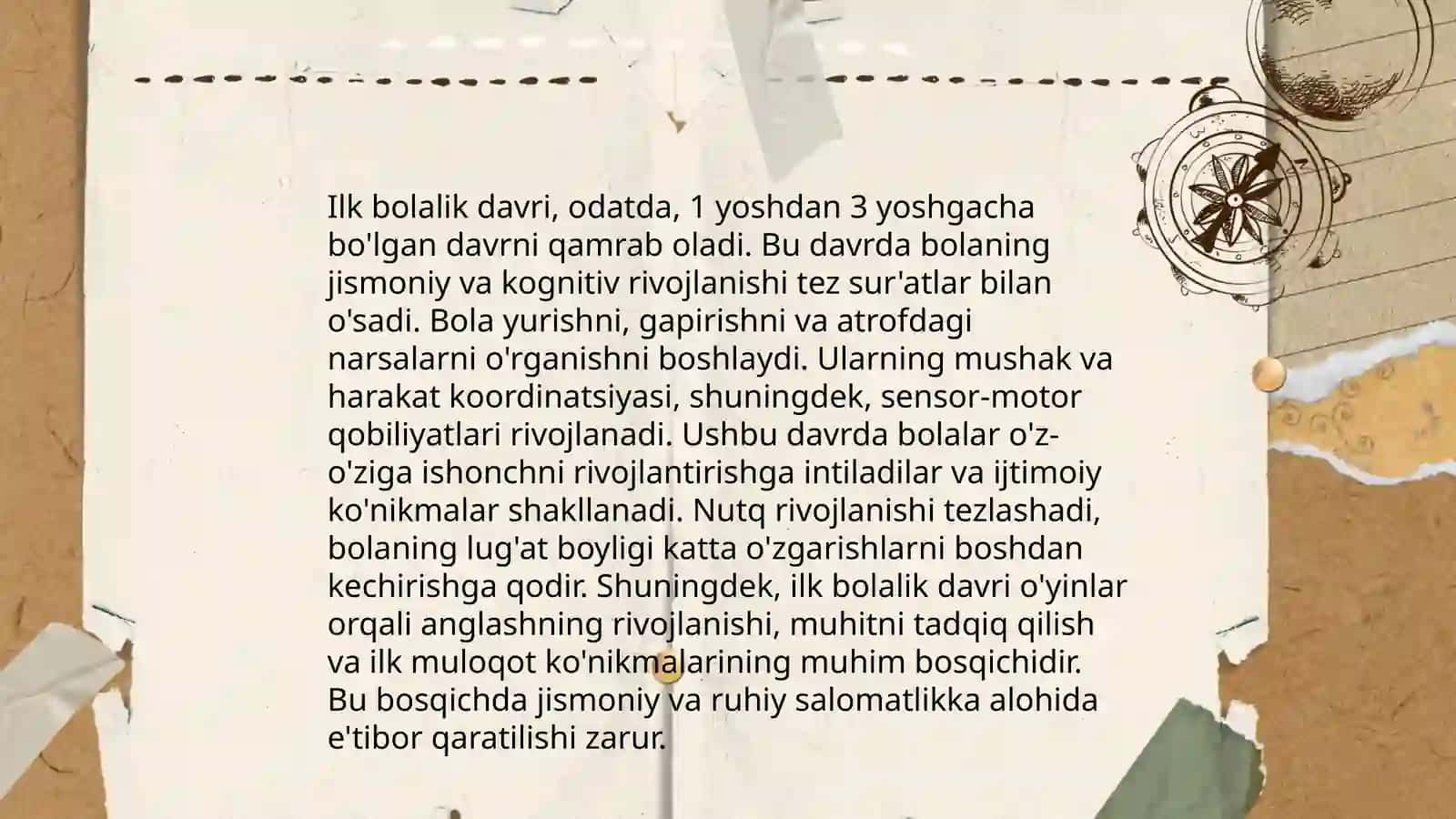 Ilk bolalik davri 3