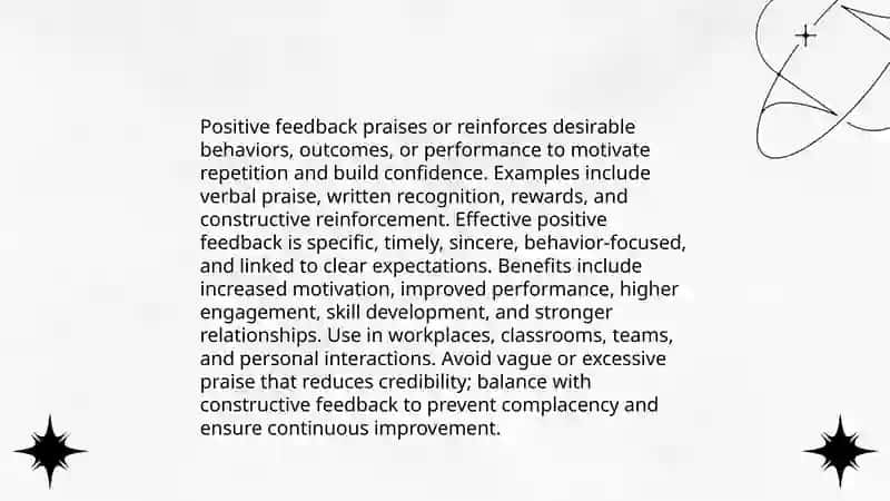 Types of feedback 3