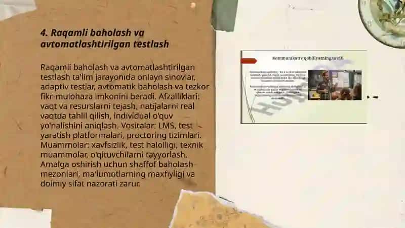 Raqamli baholash va avtomatlashtirilgan testlash 3