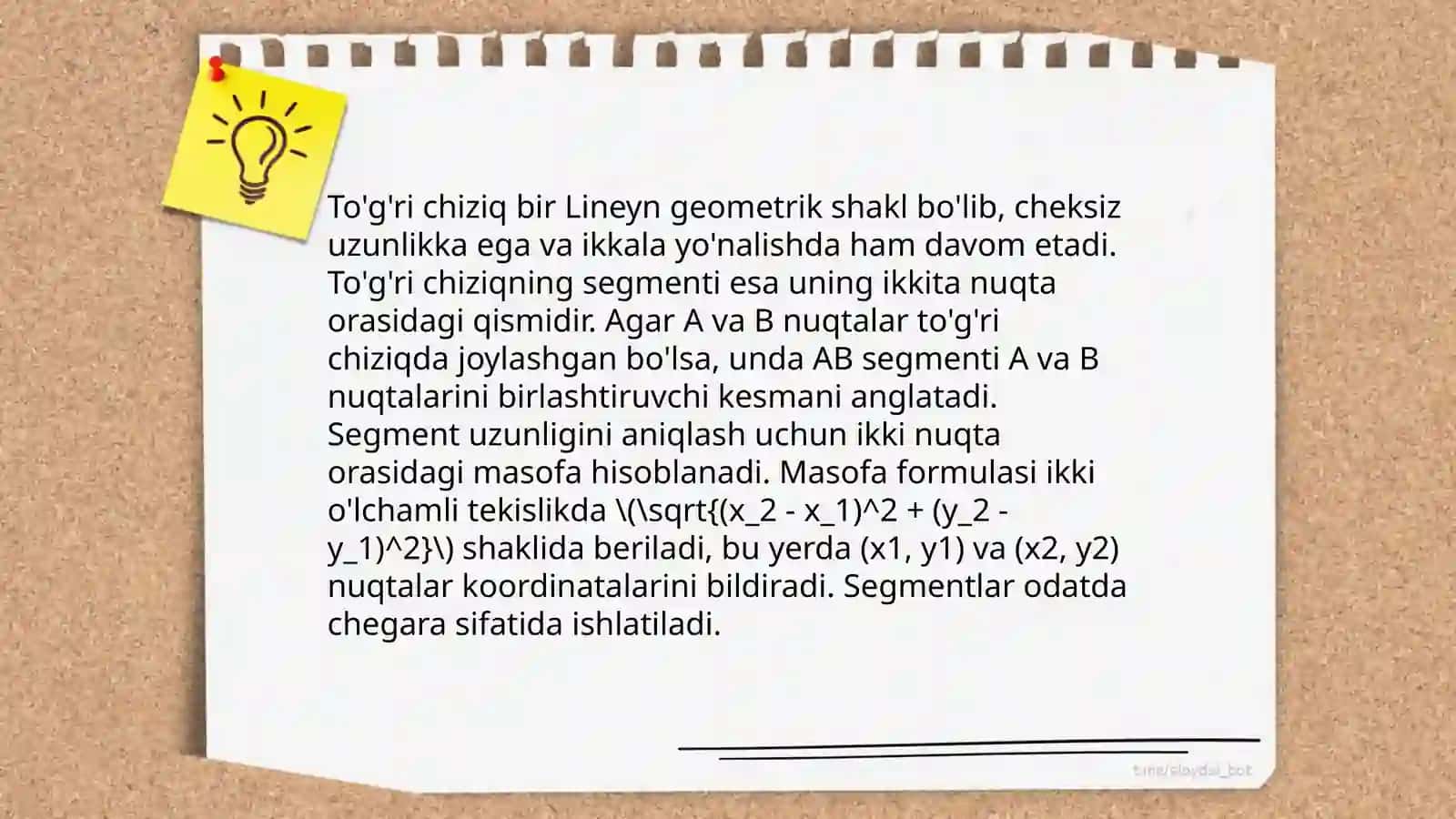 Geometrik shakllar va o’lchashlar 3