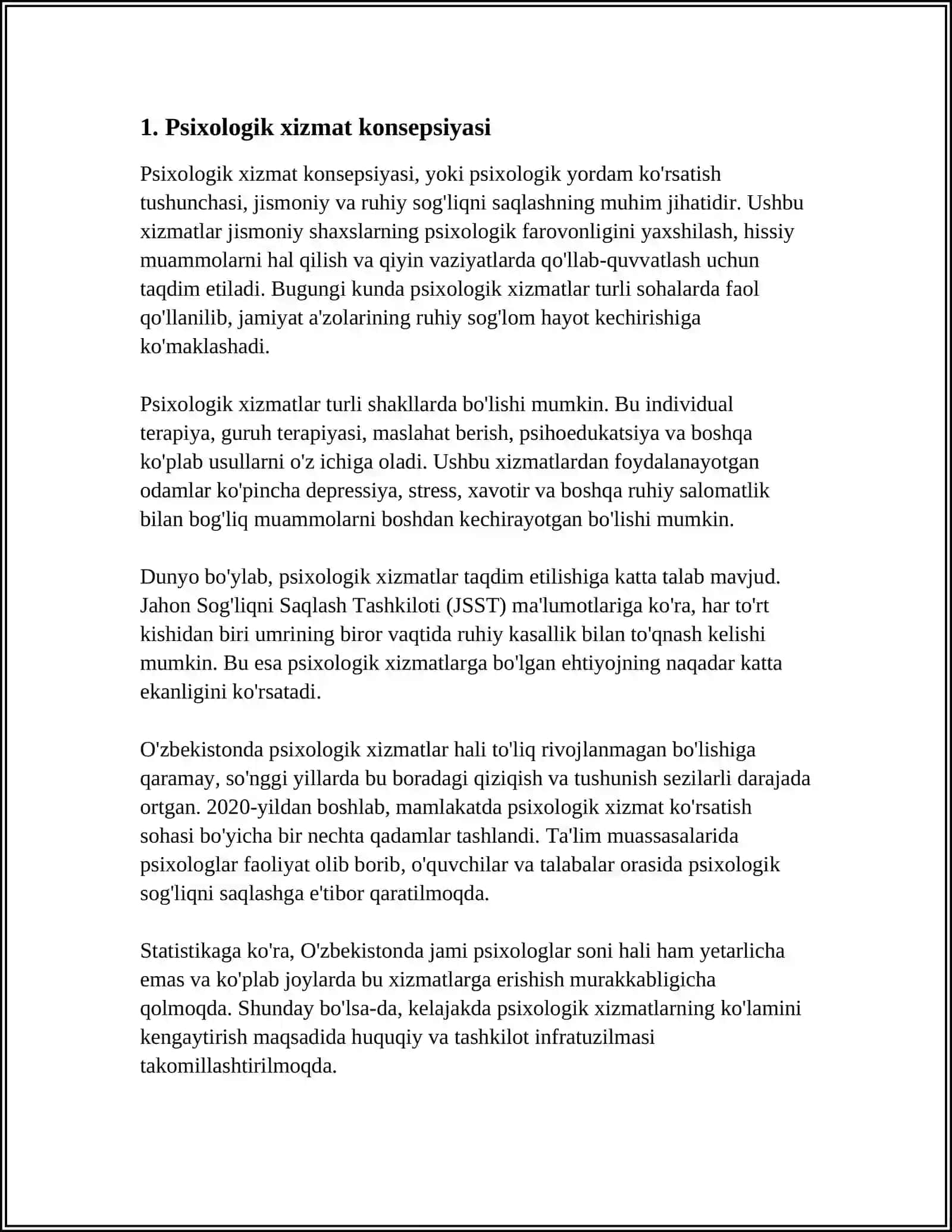 PSIXOLOGIK XIZMAT HAQIDA NIZOM 3