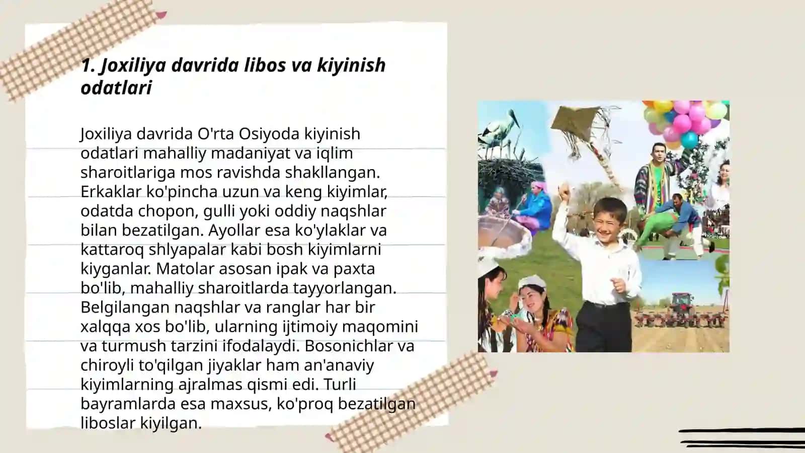 Joxiliya davrida urf odatlar hayot 3