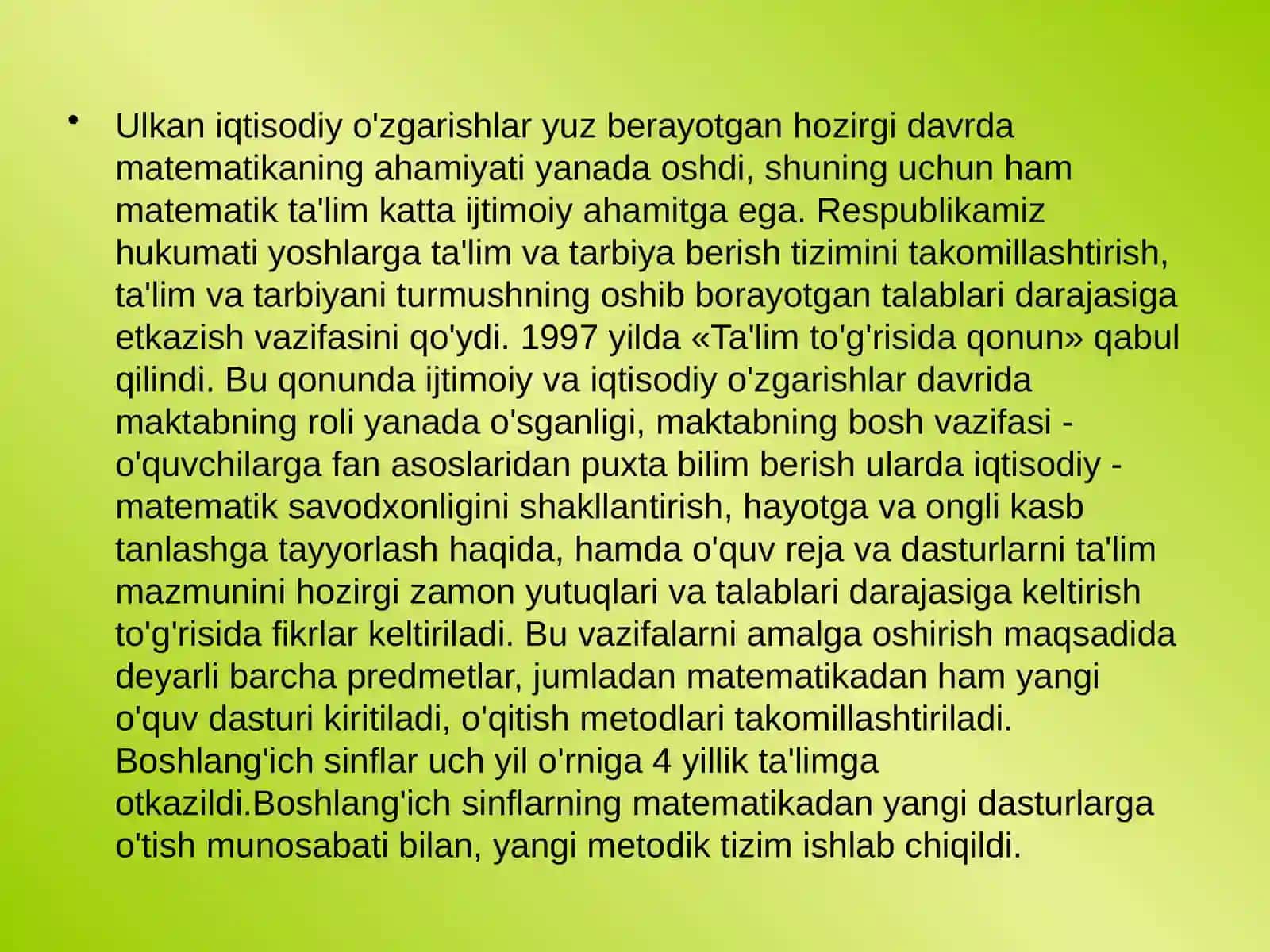 Matematikadan O'qitish Metodikasi 3