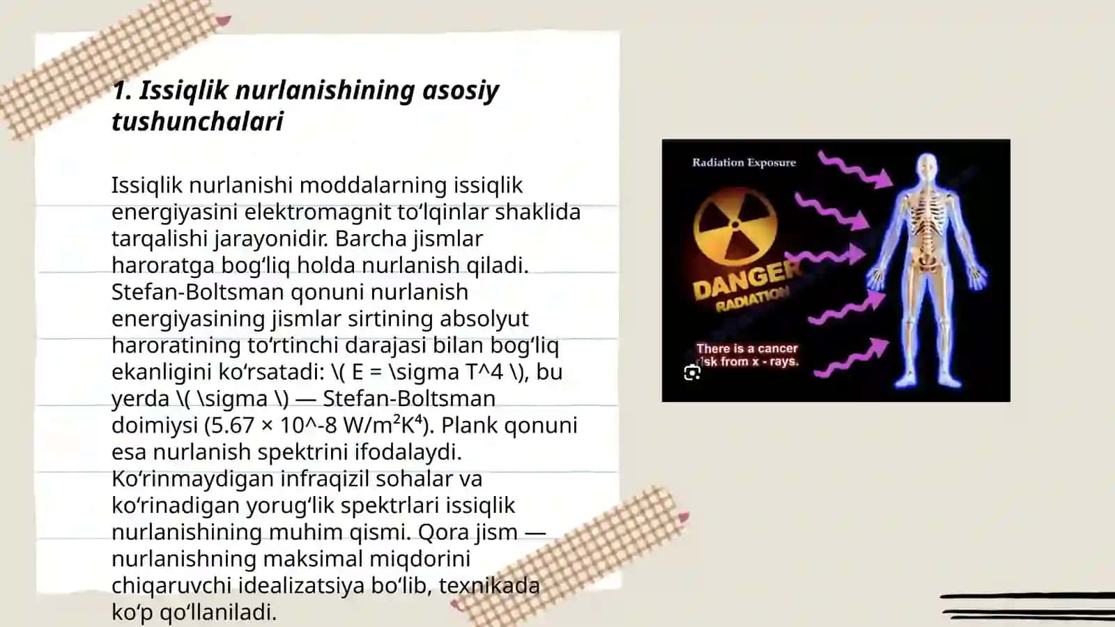 Jismlarning issiqlik nurlanishi 3