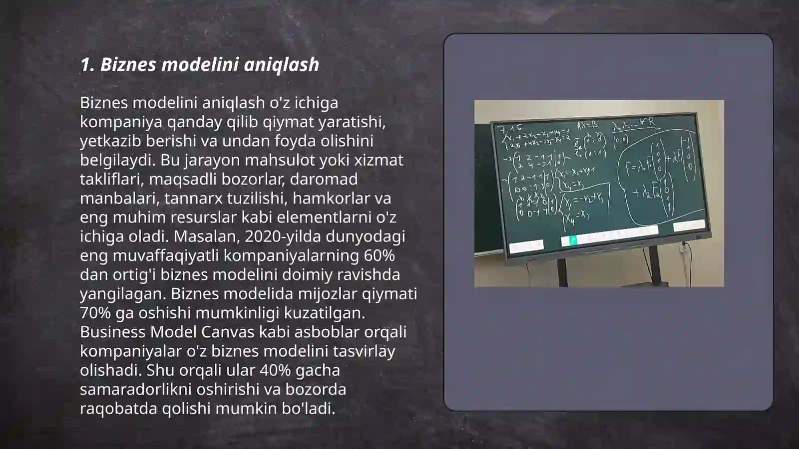 Biznes rejalar 3