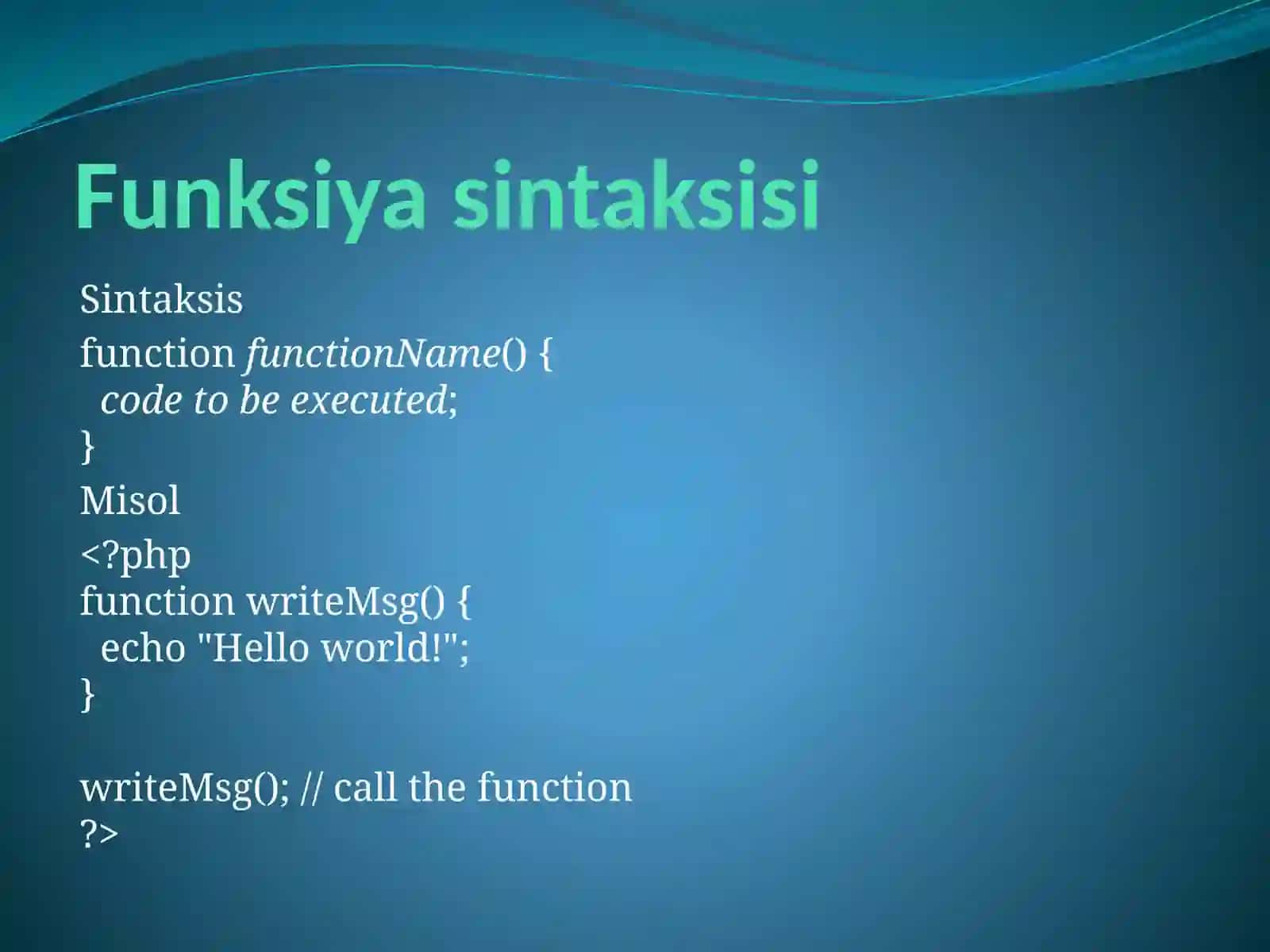 PHPfunktsiyalari 3