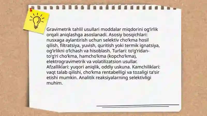 Fizik- kimyoviy tahlil usullari 3