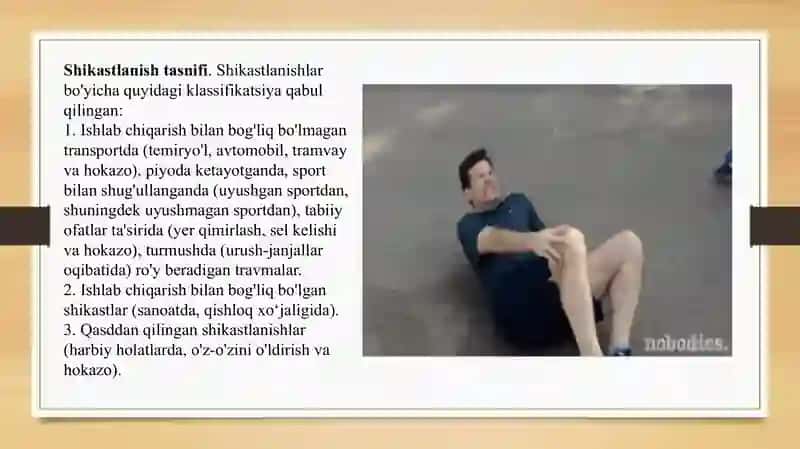 Travmatizm haqida ma'lumot.Profilaktikasi. 3