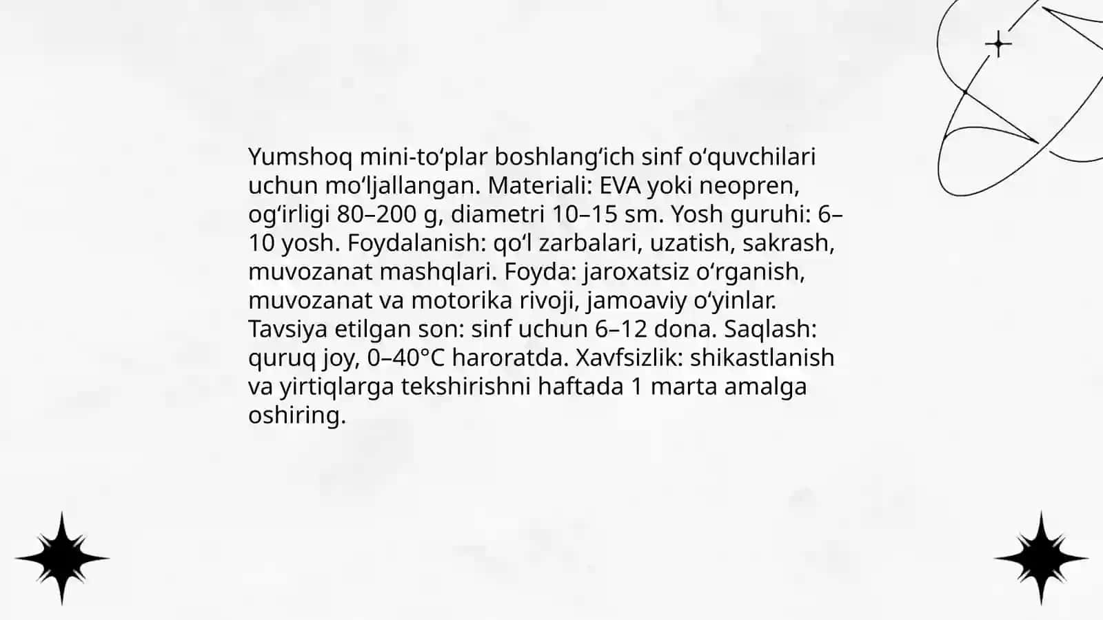 Boshlangʻich sinf oʻquvchilari jismoniy tarbiya vositalari 3