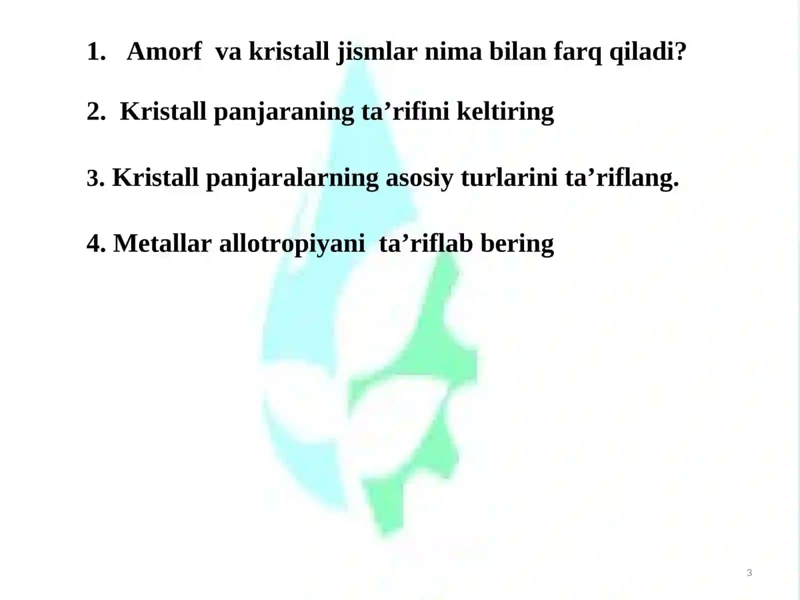 Qotishmalar va ularning xolat diagrammalari 3