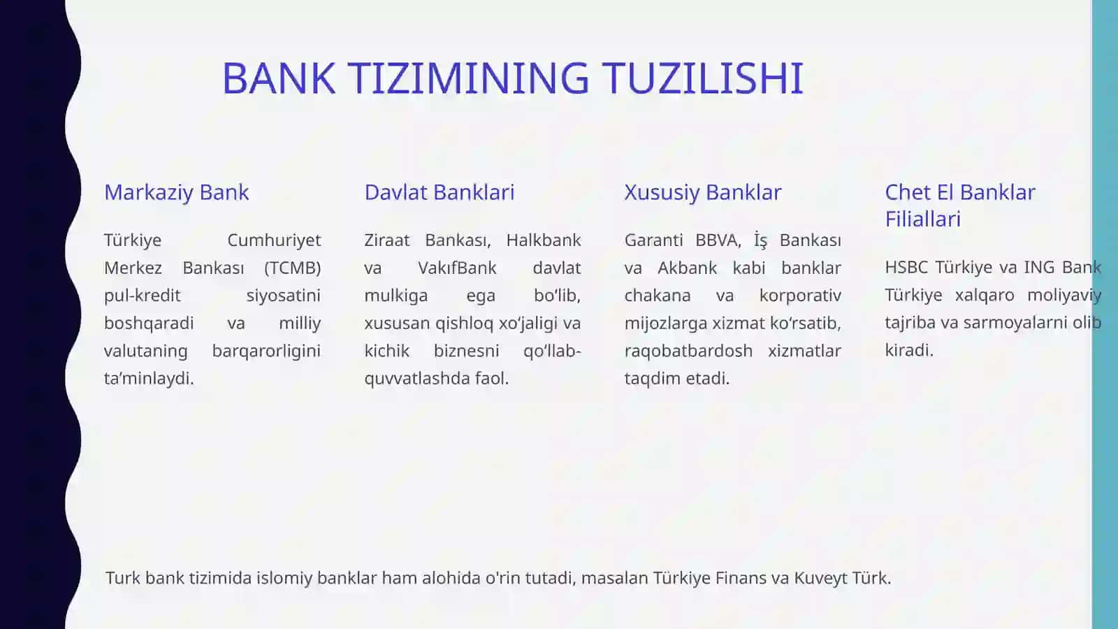 Turkiya Bank Tizimi 3