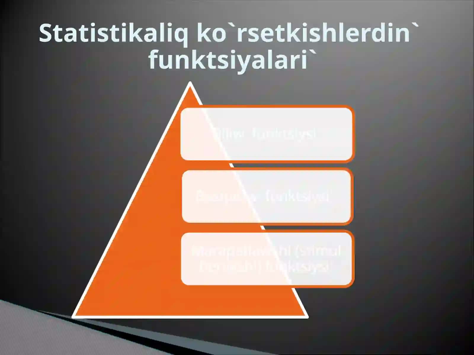 STATISTIKALIQ KO`RSETKISHLER 3