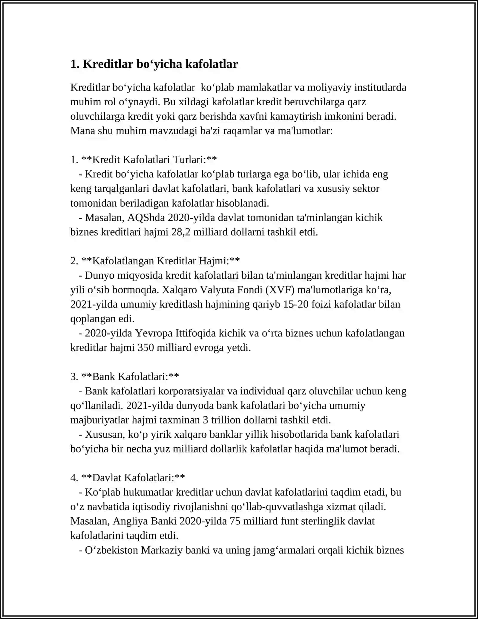 TIJORAT BANKLARIDA BALANSDAN TASHQARI OPERATSIYALARI 3
