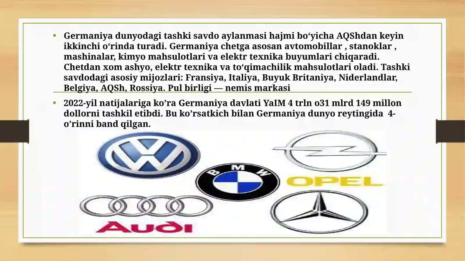 Germaniya davlati iqtisodiyoti 3