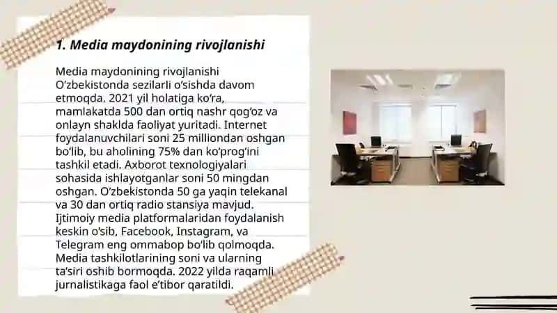 Media maydon tuzilishi va internet jurnalistikada raqobat muxiti 3