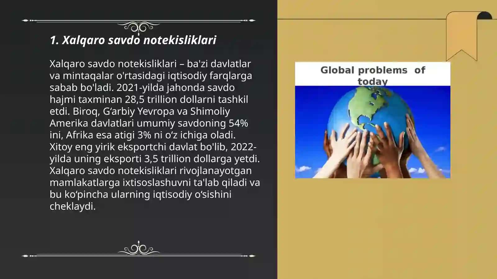 Xalqaro savdo notekisliklari 3