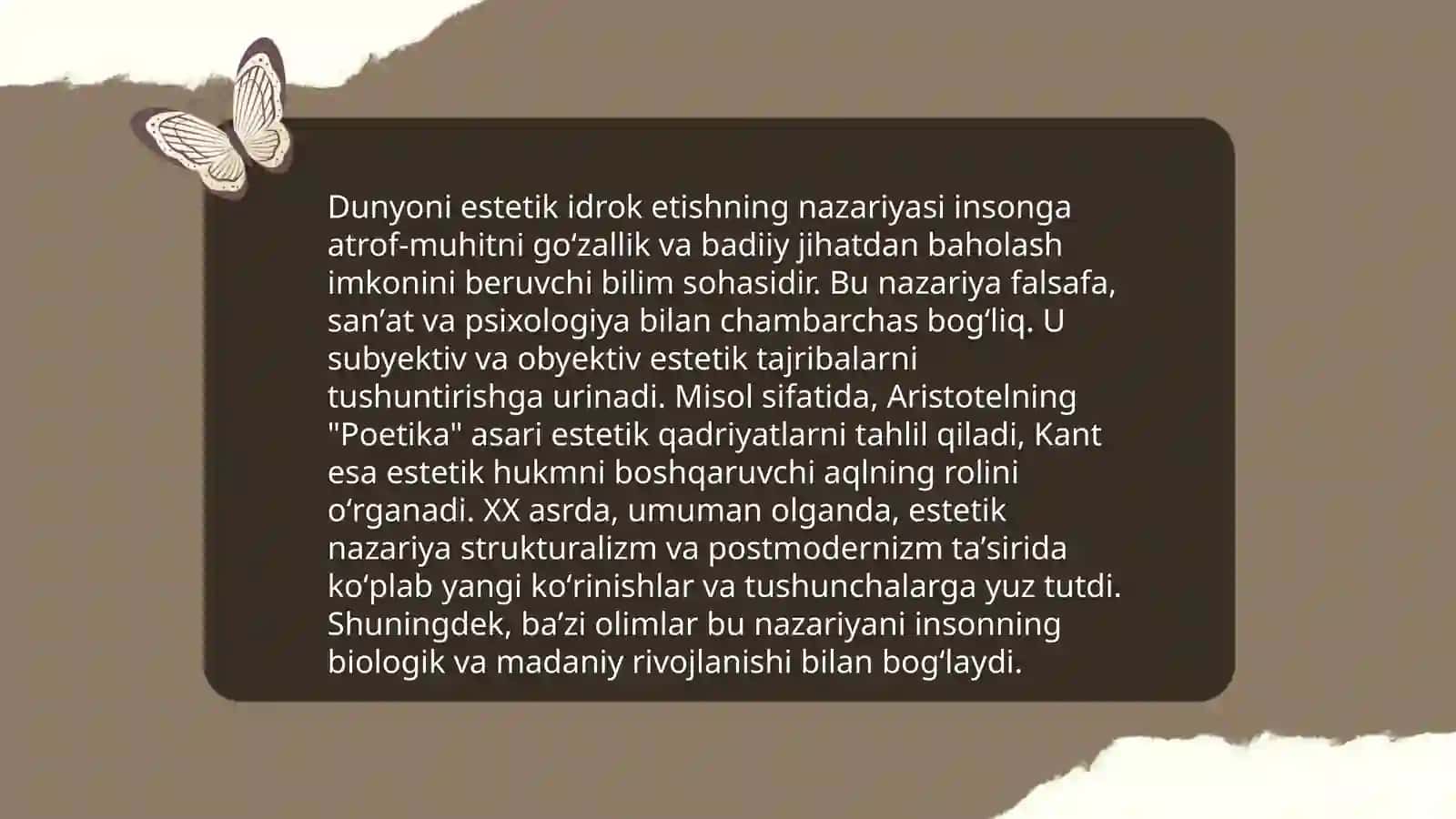 Dunyoni estetik idrok etishning mohiyati 3