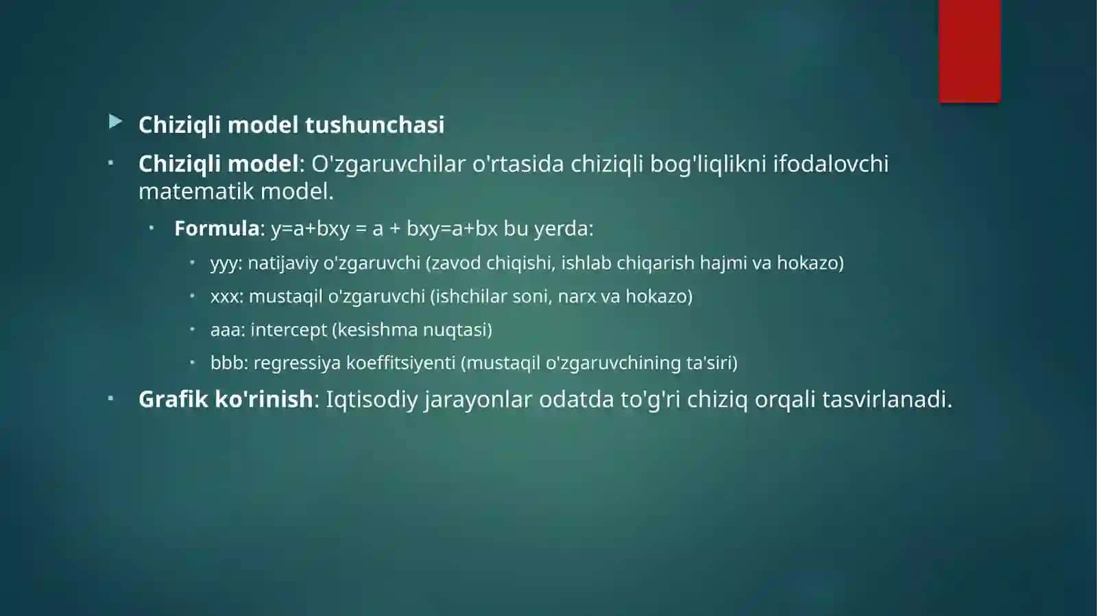 Iqtisodiyotdachiziqlimodellar 3