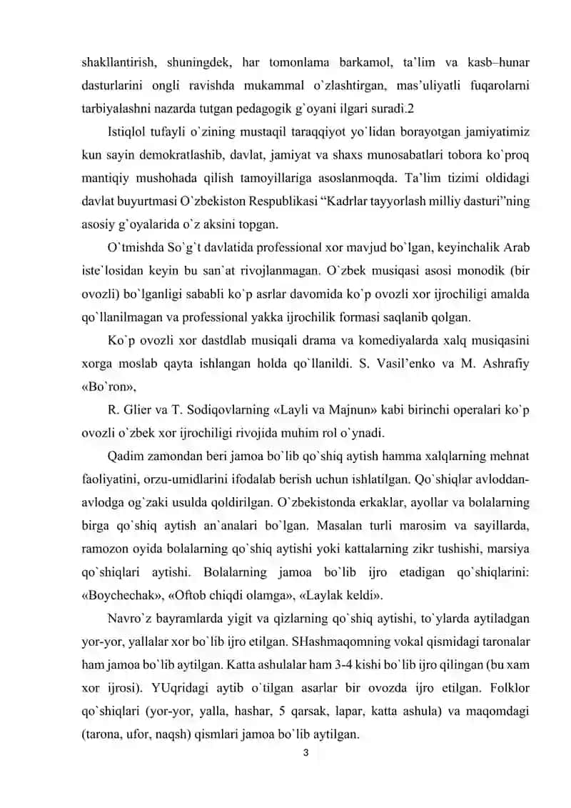 Kurs Ishi "Xor Ma'daniyatining Kelib Chiqish Tarixi" 3