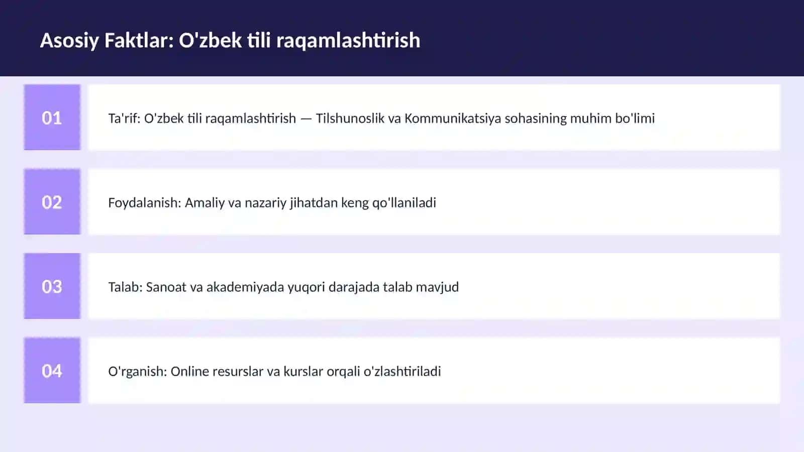 O'zbek tili raqamlashtirish 3