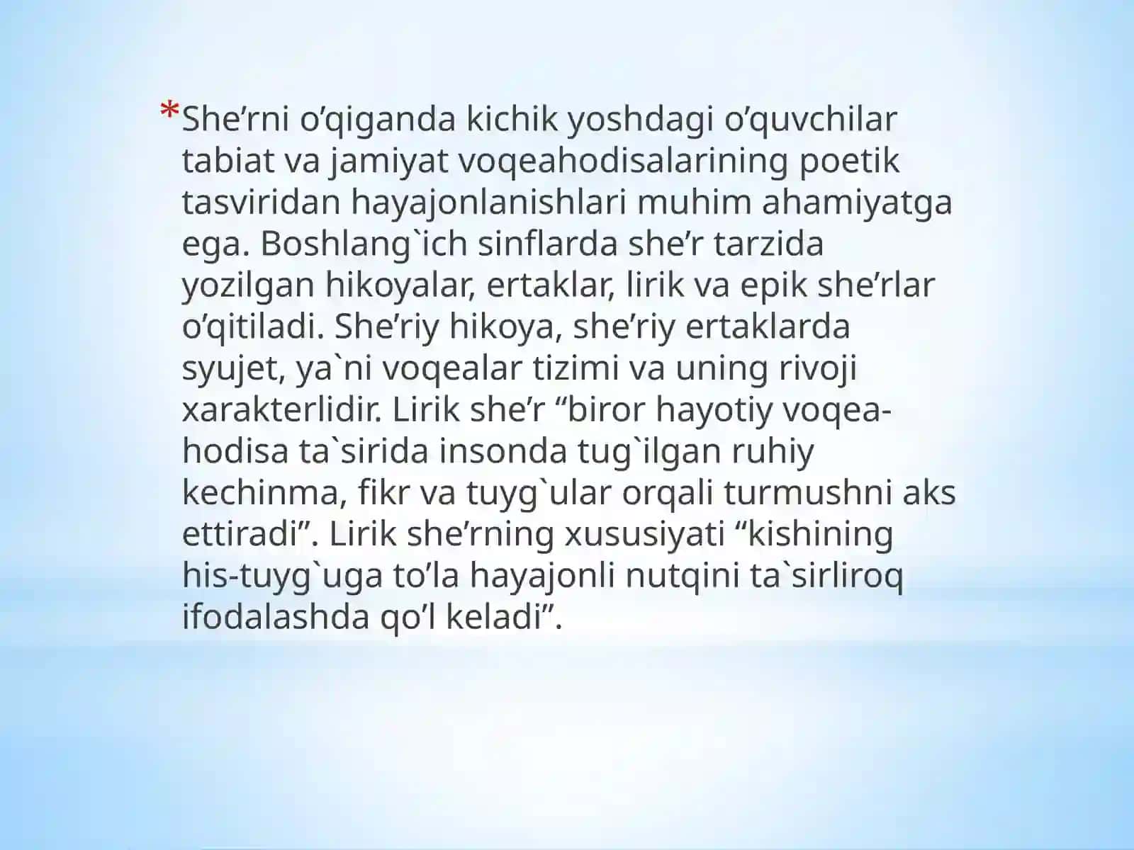SHE’R O’QITISH METODIKASI 3