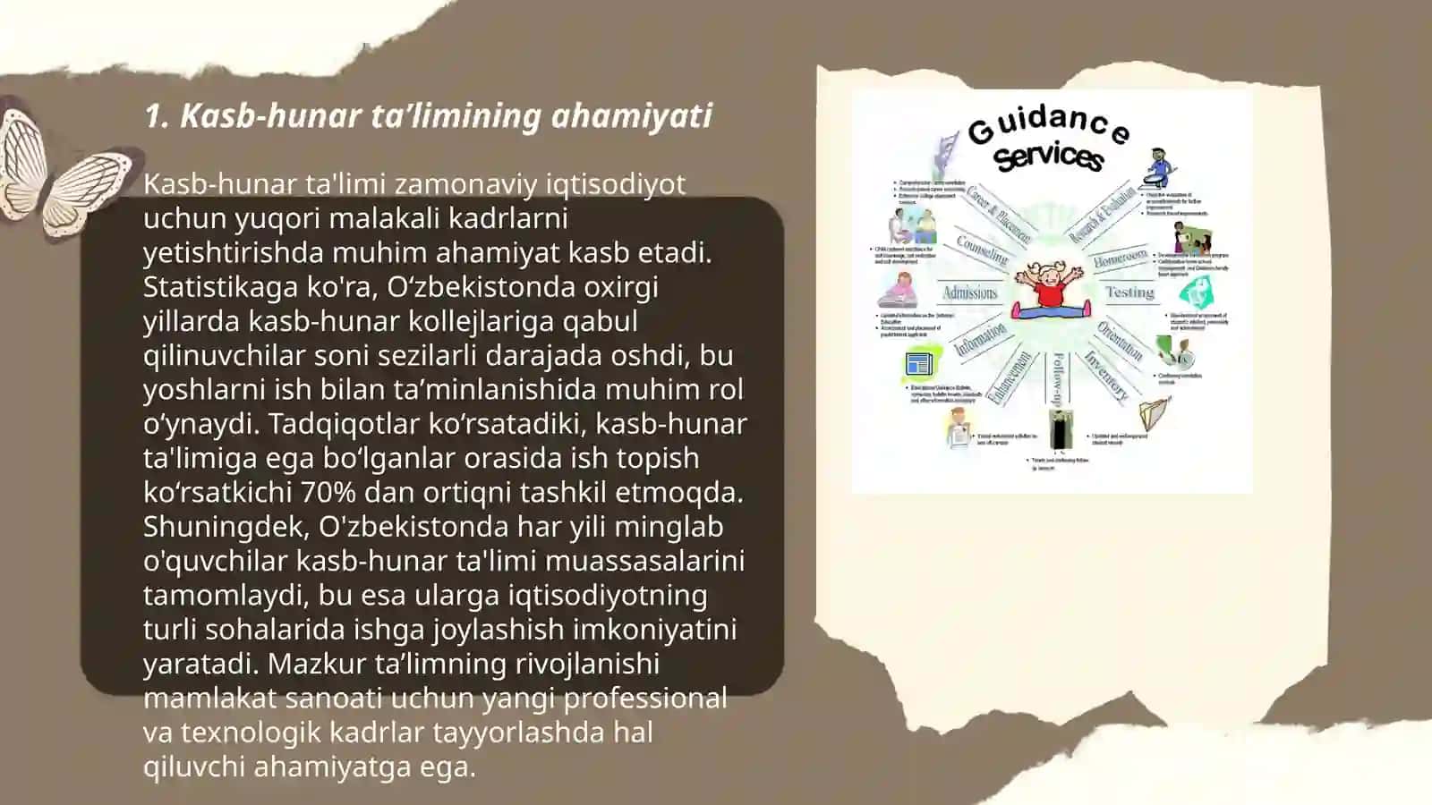Kasb hunarga yo‘naltirish ishining maktab tizimi 3