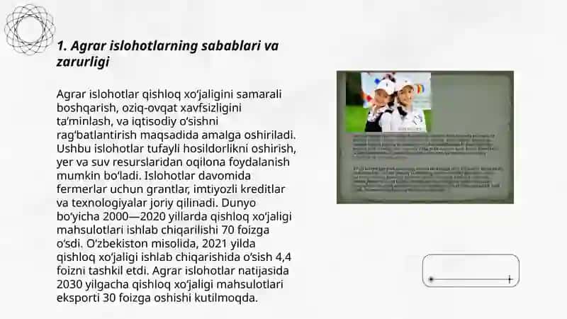 Mamlakatda agrar islohatlarining zaruryati va mohiyati 3