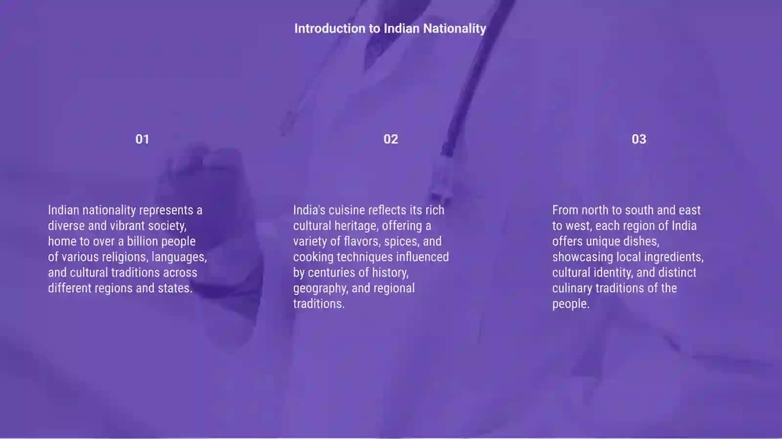 Nationality and cuisine of India 3