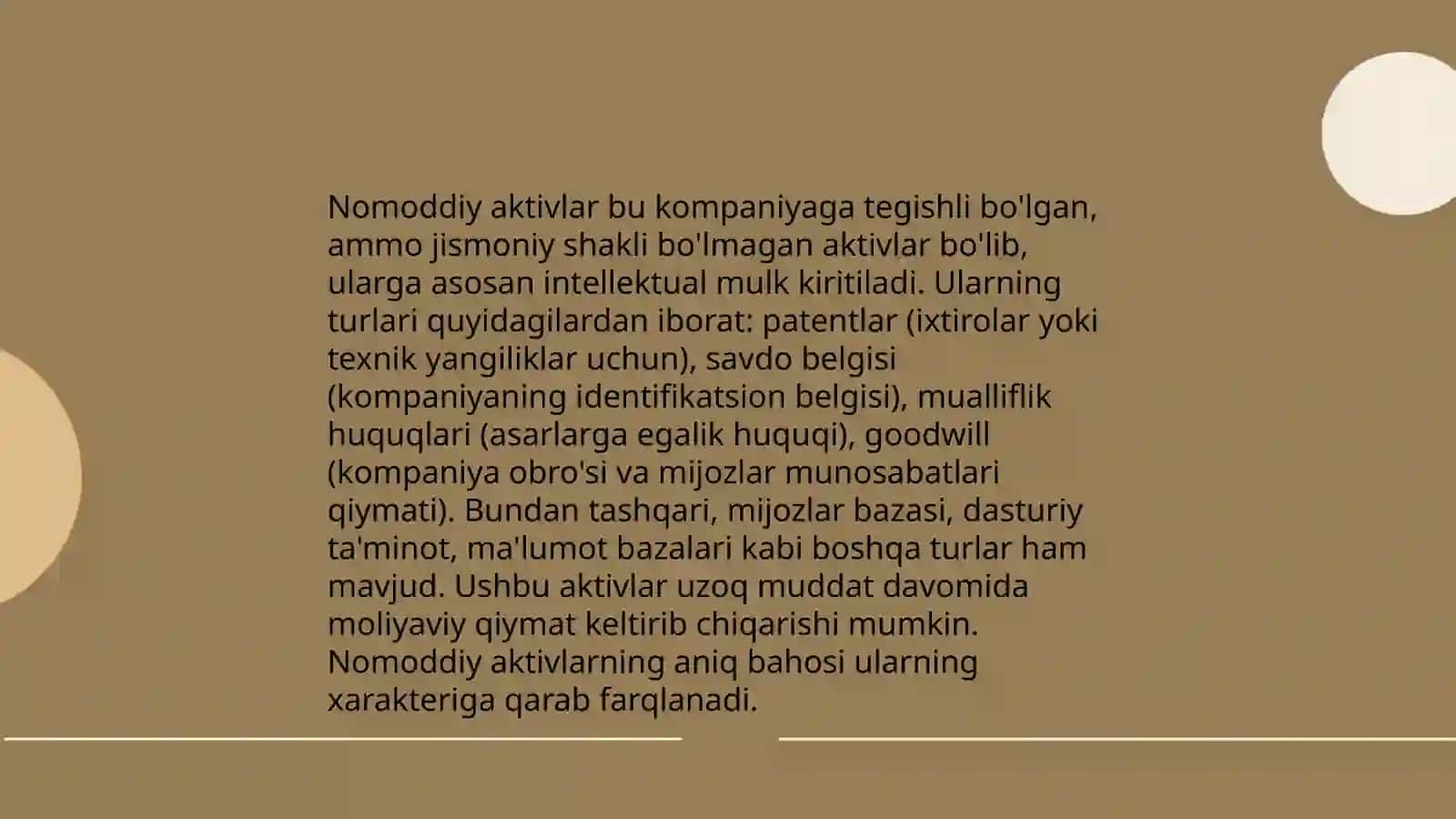 Nomoddiy aktivlar 3