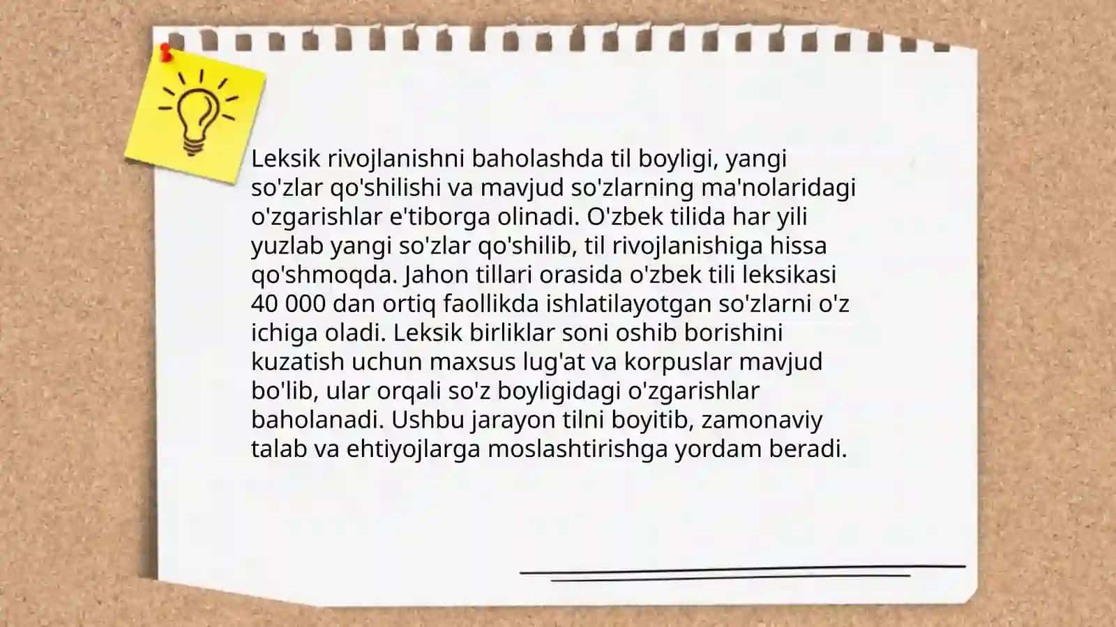Leksik rivojlanishni baholash 3
