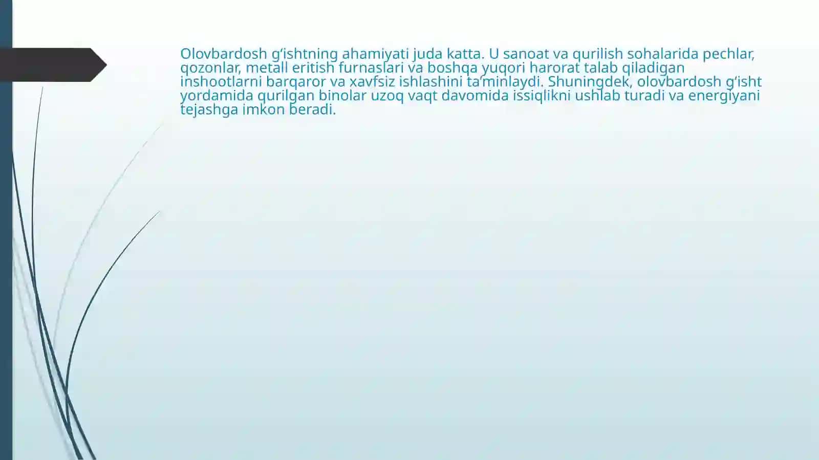 Olovbardoshg'ishtlarning yaratilishi tarixi 3