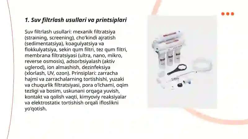 Suv filtrlash 3