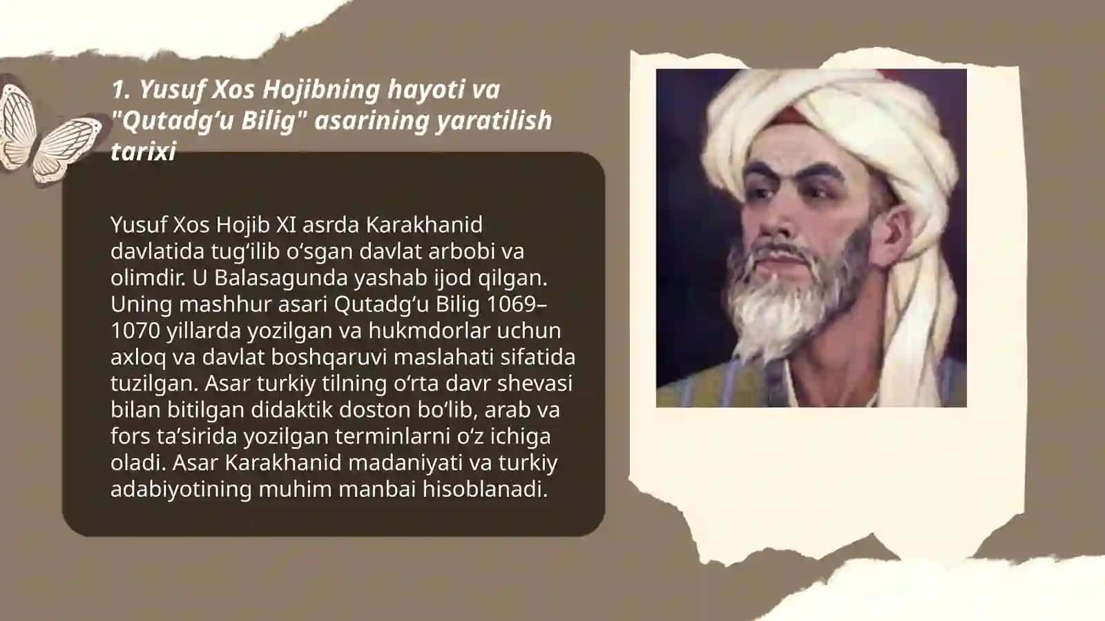 Yusuf xos Hojibning,,Qutadgʻu Biligʼʼ asari 3