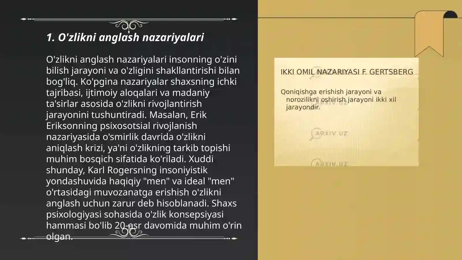 Shaxs nazariyalari 3