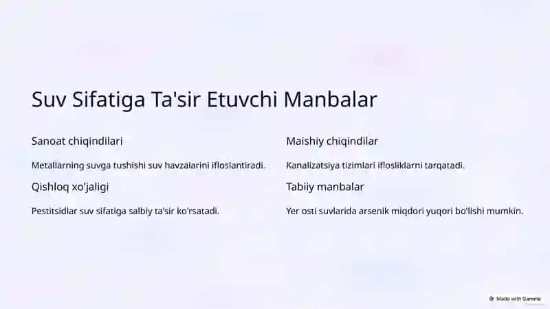 Ichimlik Suvining Sifatini Yaxshilash: Asosiy Usullar 3