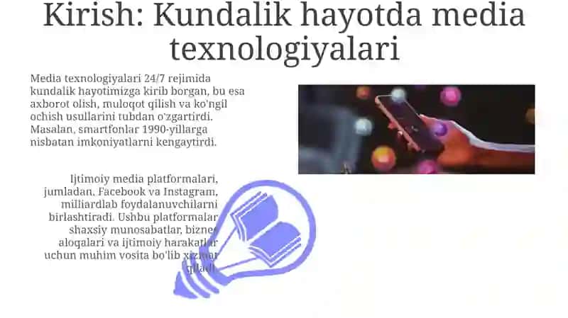 Kundalik hayotda media texnologiyalari 3