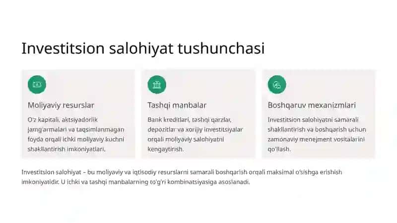 Investitsiya Qarorlarini Shakllantirish Nazariyasi 3