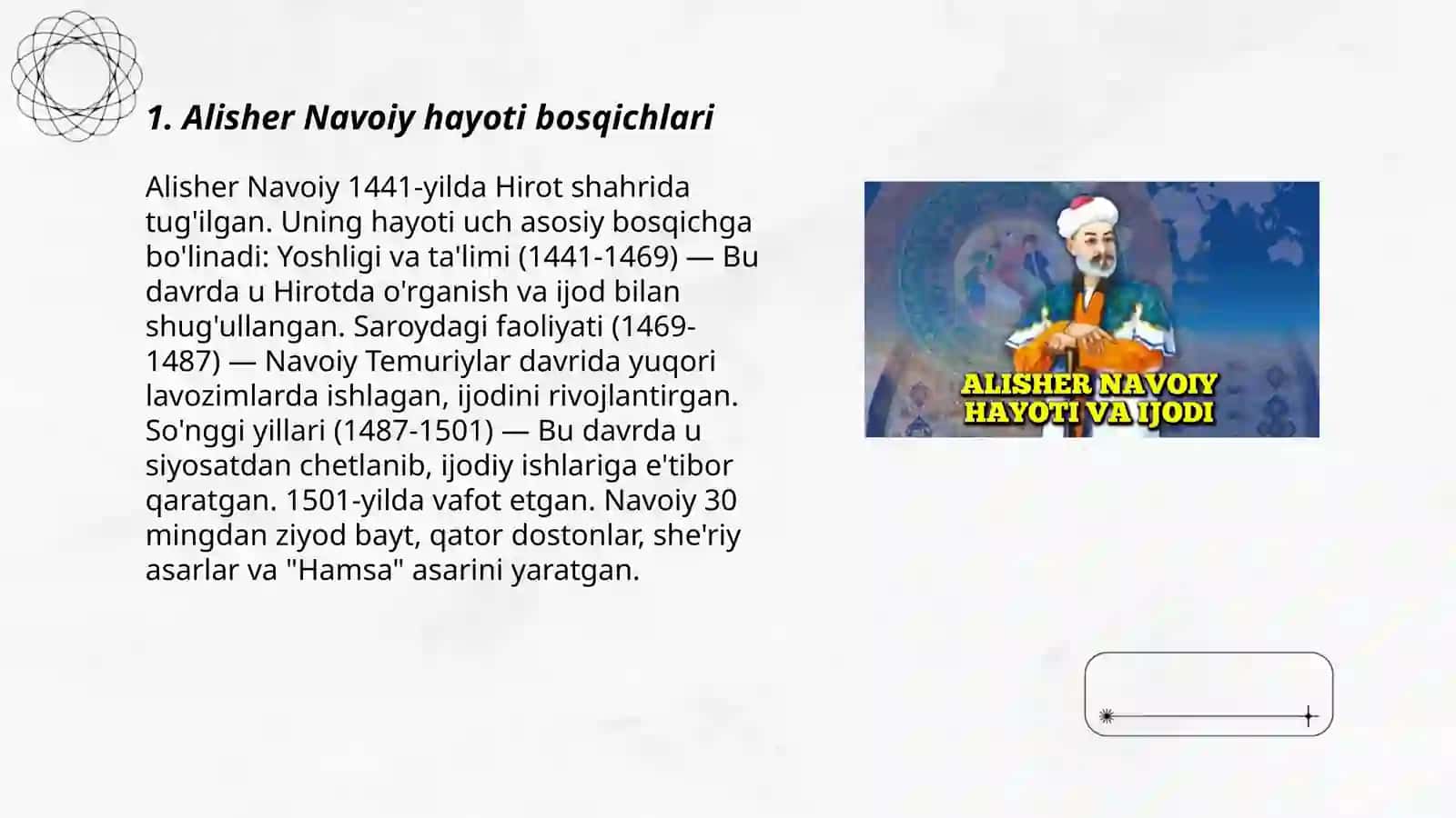 Alisher Navoiy xayoti va ijodi 3