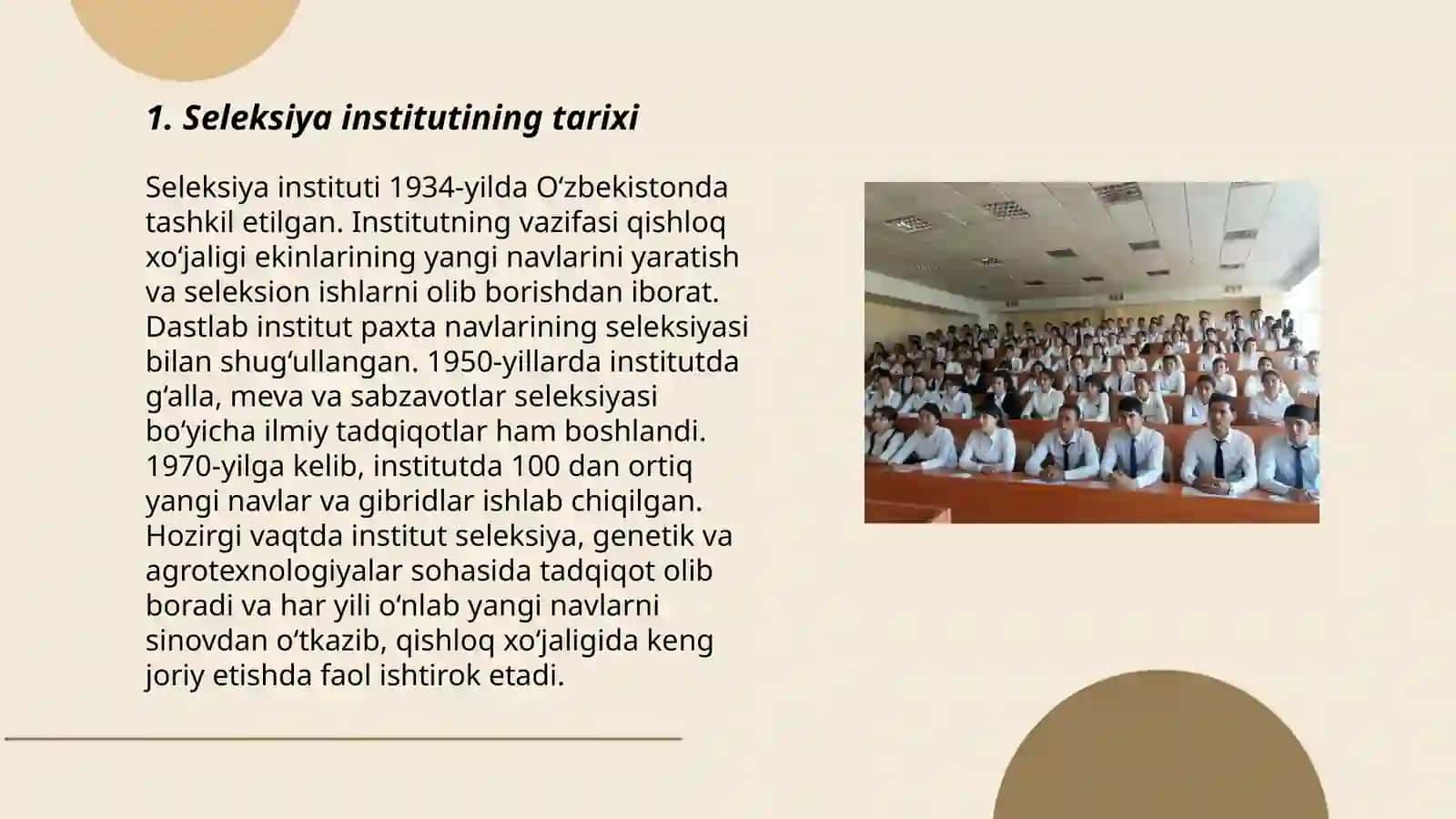 Seleksiya instituti ish faoliyati 3