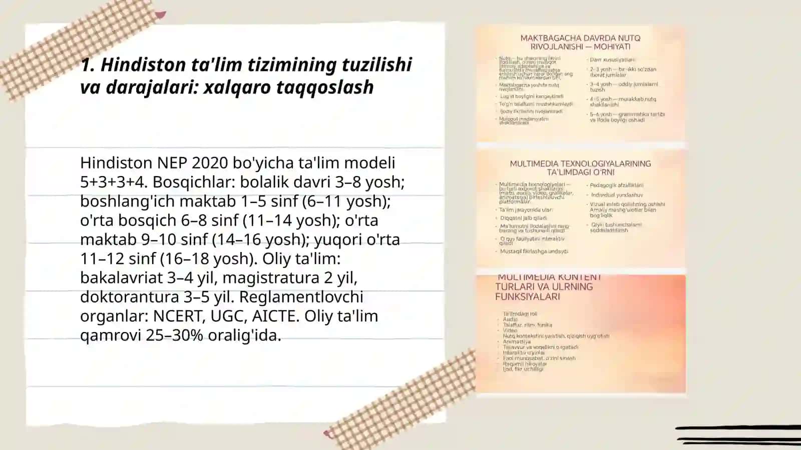 Hindiston ta'lim tizimi va qiyosiy tahlil 3