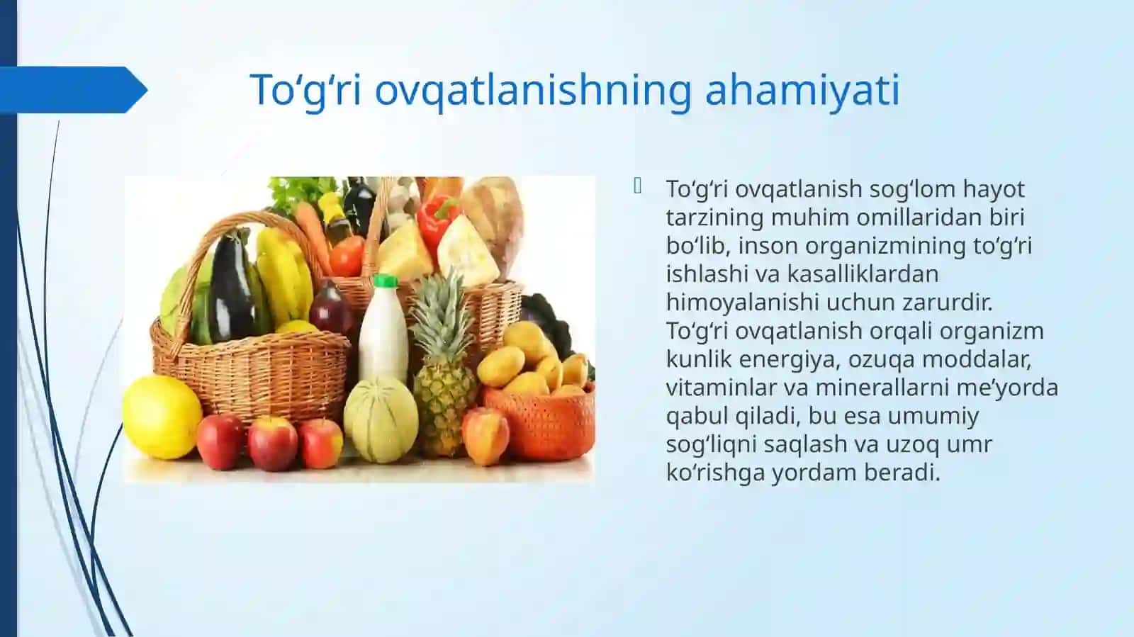 To‘g‘ri ovqatlanish qoidalari 3