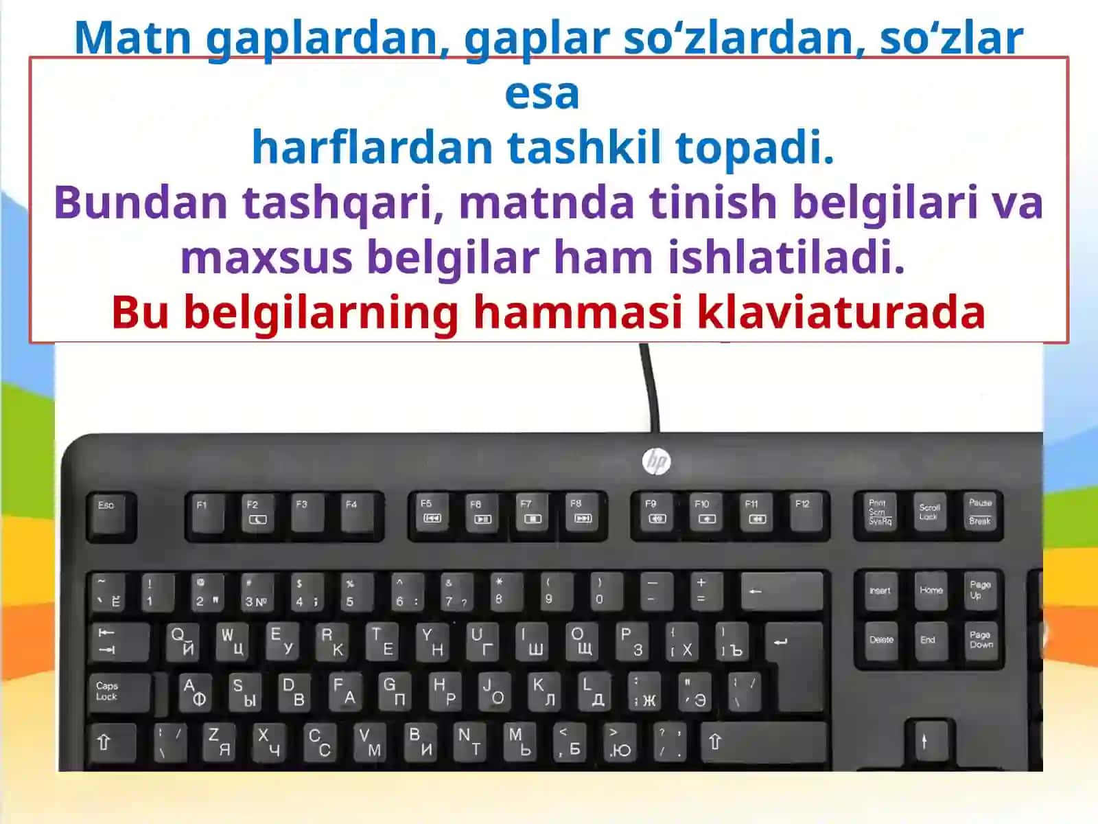 6-sinf Informatika Hujjat hosil qilish va saqlash 3