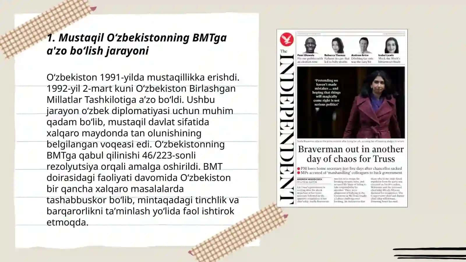Mustaqil Oʻzbekistonning BMTga a'zo boʻlish jarayoni 3