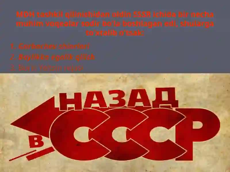 Mustaqil Davlatlar Hamdo’stligi1991 -2000 yillar 3