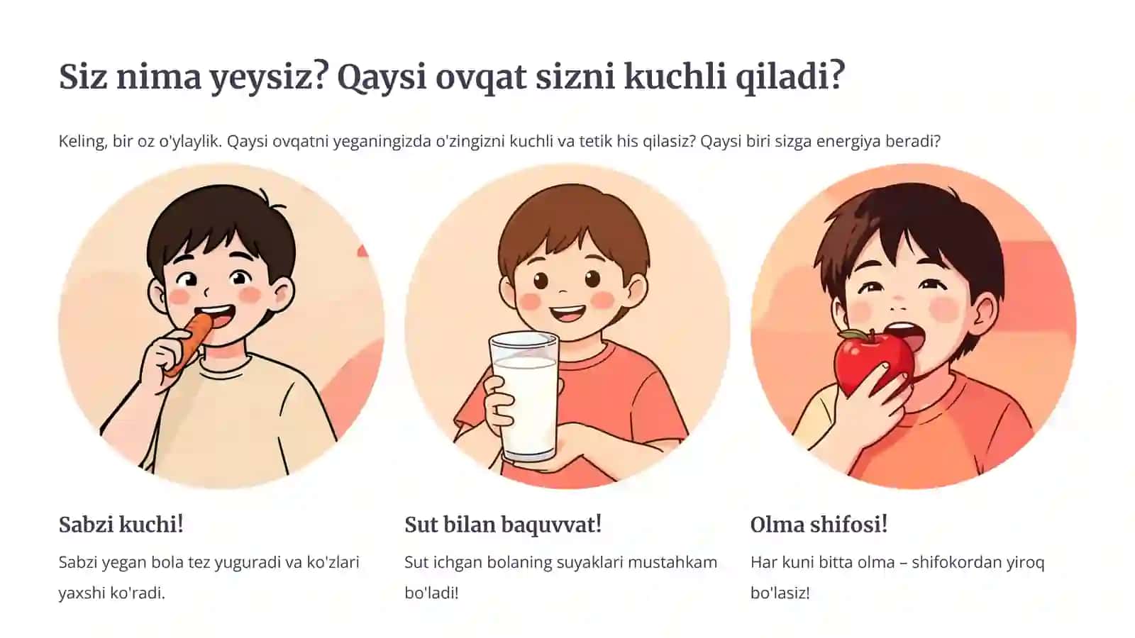 Sog‘lom Ovqatlanishning Sirli Dunyosi 3