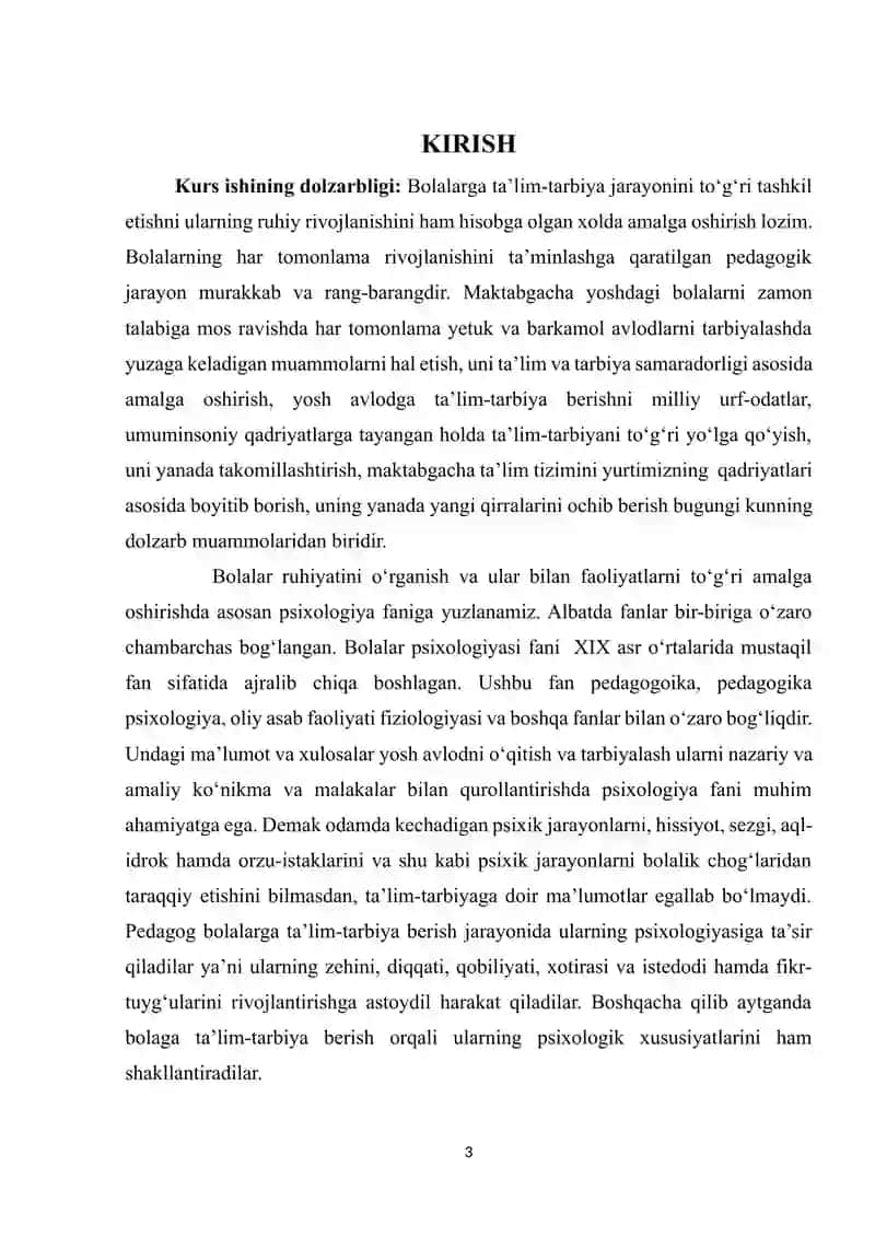 Bolalar ruhiyatini o‘rganishning pedagogik asoslari 3